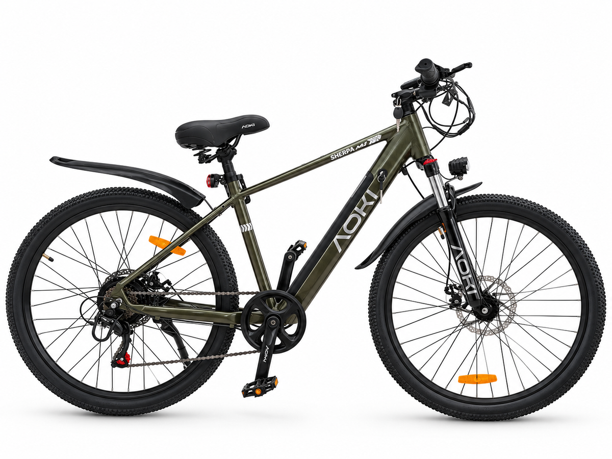 Sherpa M1 – Best Electric Mountain Bike in India | Mystic Green