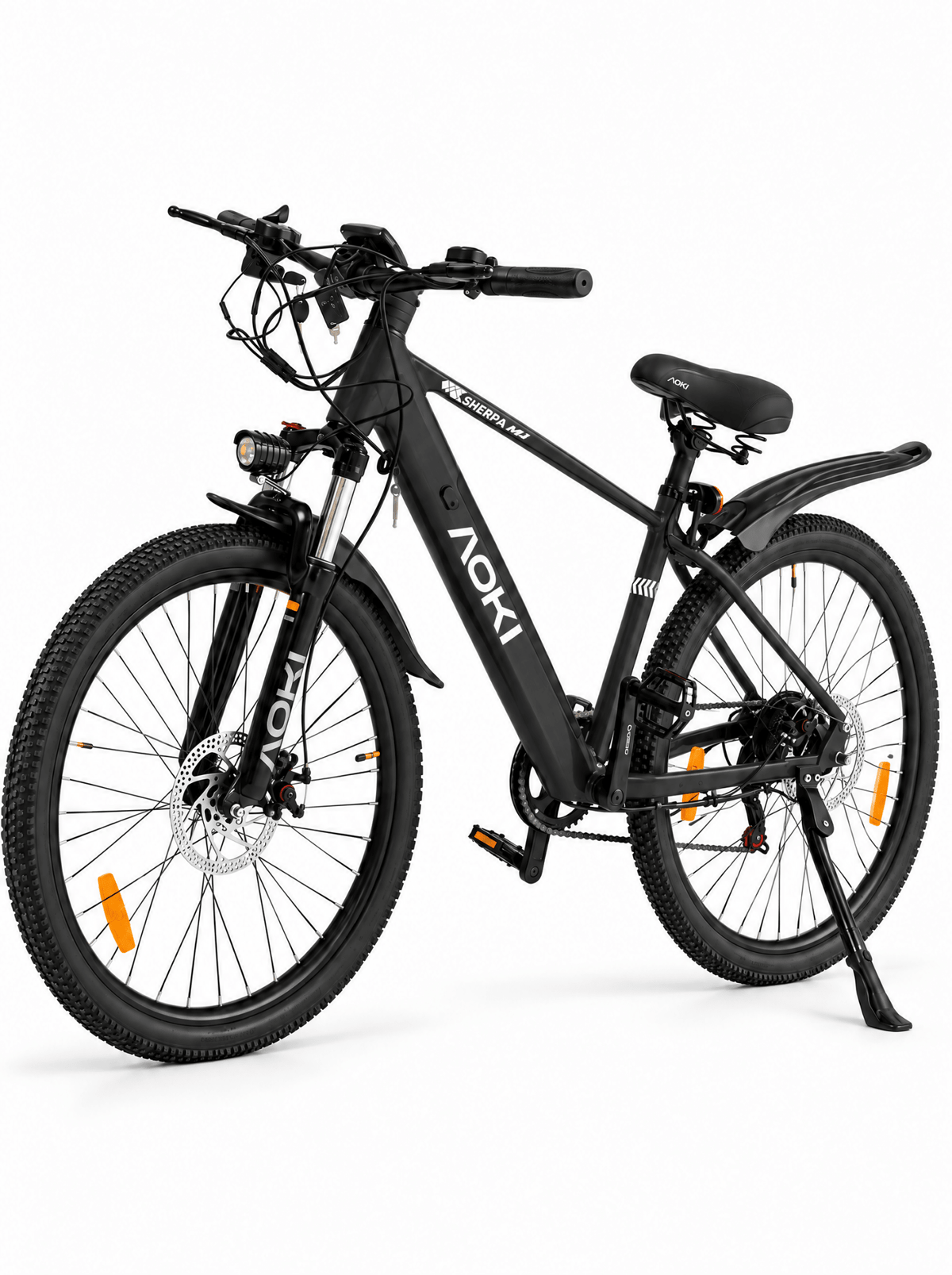 Sherpa M1 – Best Electric Mountain Bike in India | Black - Aoki