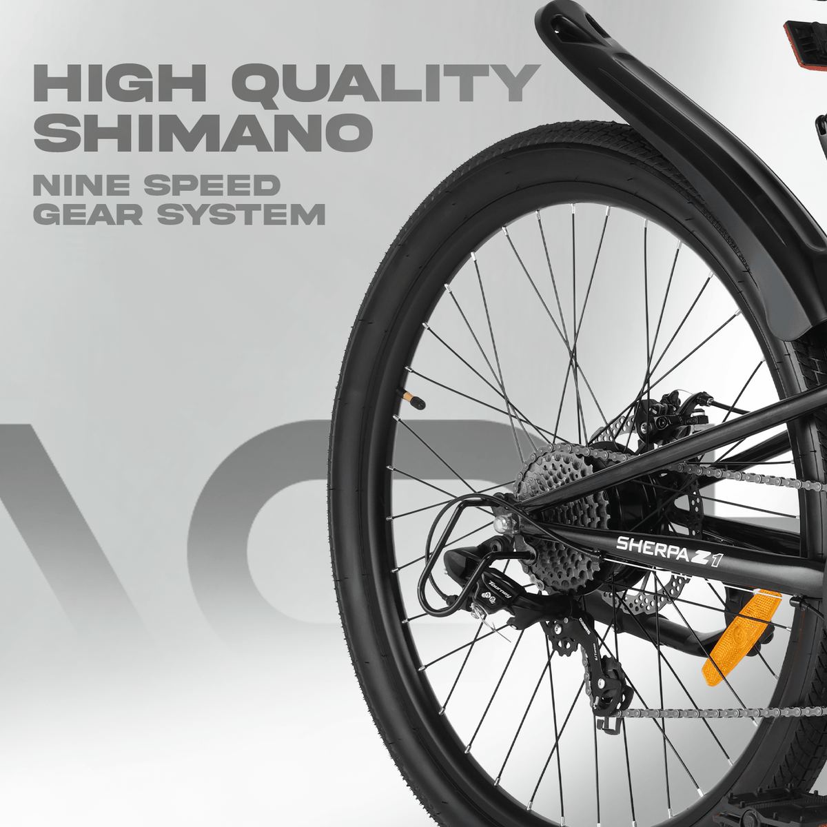 Sherpa Z1 – Best Budget Electric Mountain Bike in India | Metallic Grey - Aoki