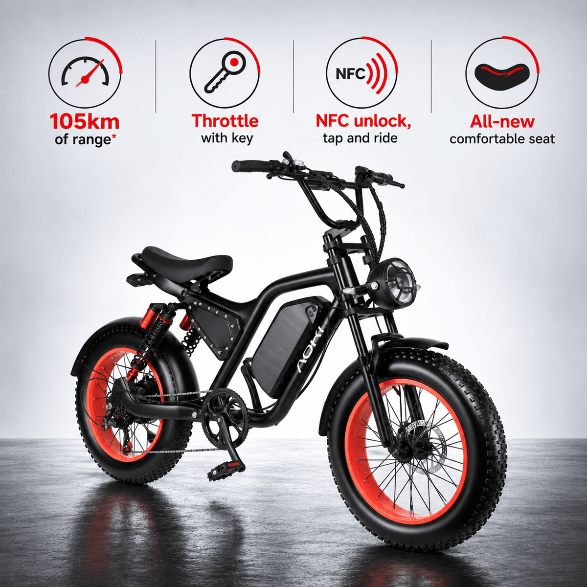 Street Ghost – Best fat tyre Electric Cycle in India | Aoki - Aoki