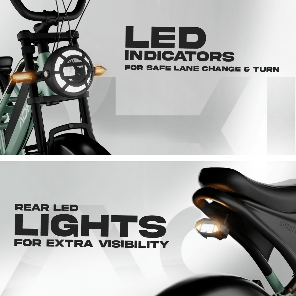 Street Mamba – Best Long Range Fat Tyre Electric Cycle in India | Vapor Green - Aoki